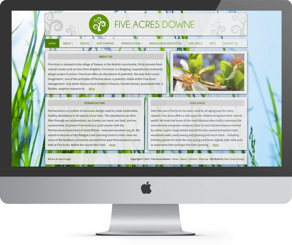 Five Acres Homepage