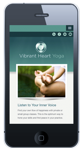 Vibrant Heart Homepage Mobile